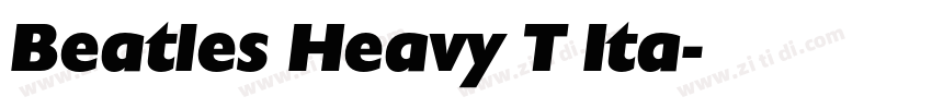 Beatles Heavy T Ita字体转换
